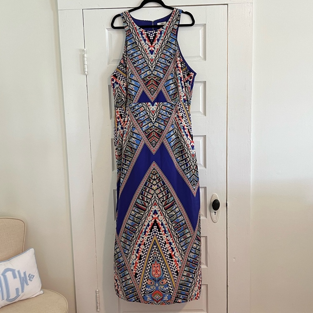 Cato tribal print maxi dress